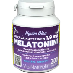 Hyvän Olon Pitkävaikutteinen Melatoniini 1,9 mg 200 tabl.
