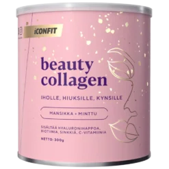 ICONFIT Beauty Collagen - Kollageenijauhe Mansikka-Minttu 300 g