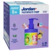 Jordan Junior 6-12-v - Lasten hammastahna pumppupullo 150 ml