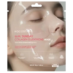 KOCOSTAR a.m. Sunday Collagen Glutathione Mask - Kasvonaamio 1 kpl