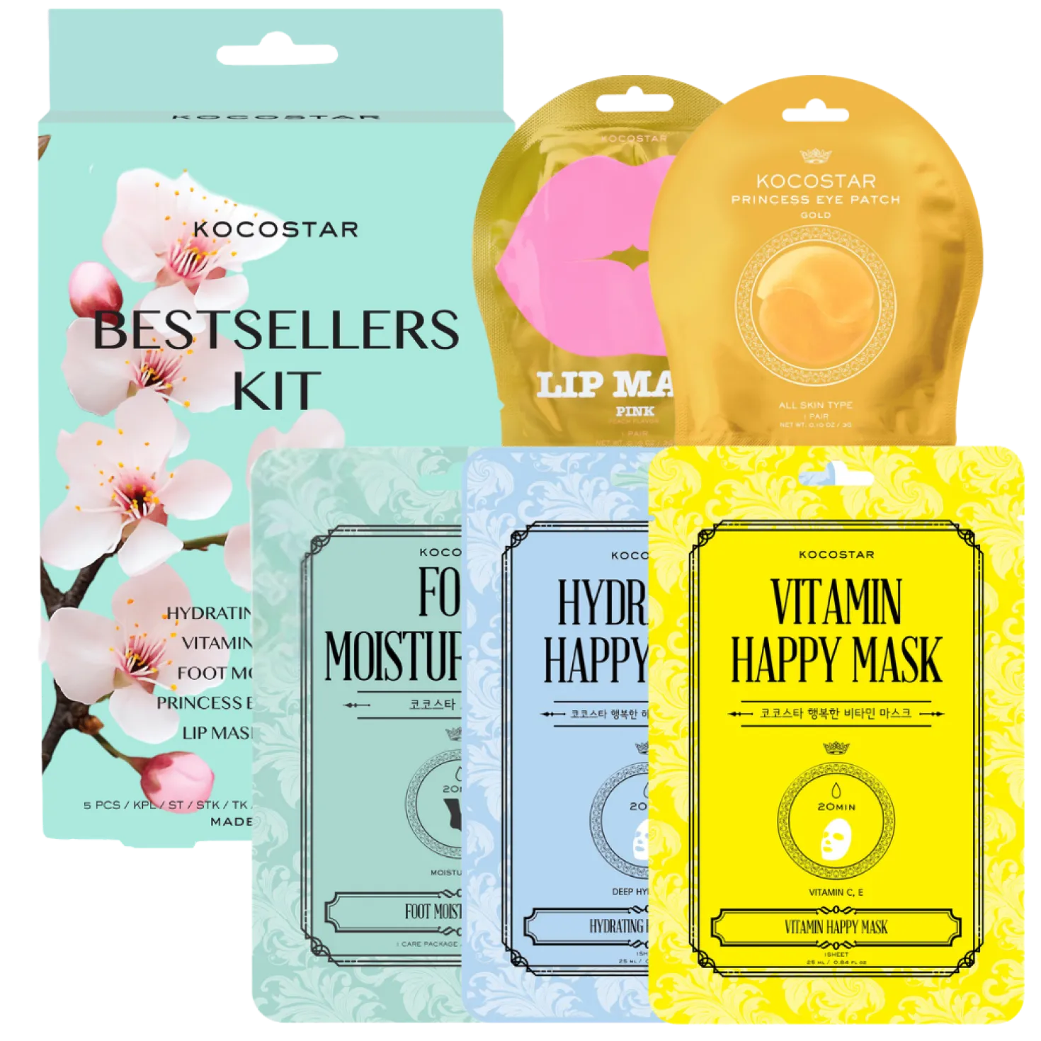 KOCOSTAR Bestsellers Kit - 5 naamiota