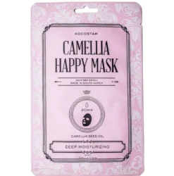 KOCOSTAR Camellia Happy Mask - Tehokosteuttava kangasnaamio 1 kpl - Päiväys 02/2027