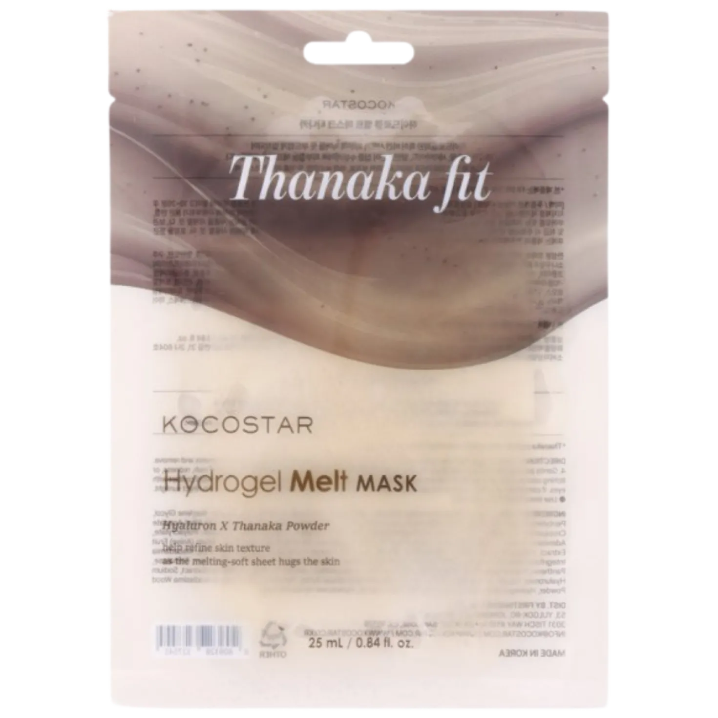 KOCOSTAR Hydrogel Melt Mask Thanaka Fit - Kasvonaamio 1 kpl