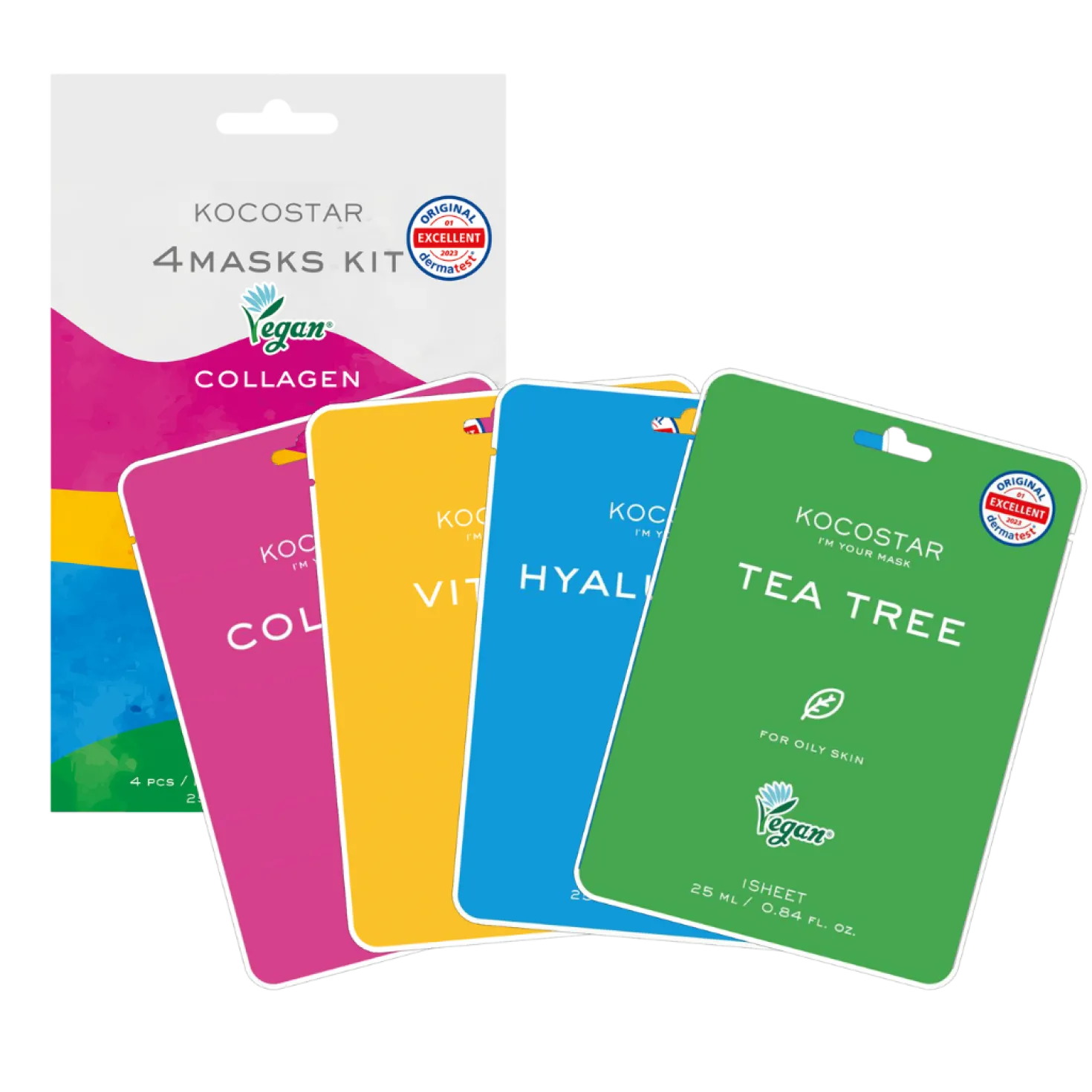 KOCOSTAR 4 Masks Kit - 4 Kangasnaamiota