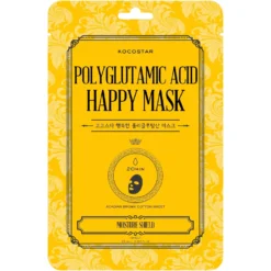 KOCOSTAR Polyglutamic Acid Happy Mask - Tehokosteuttava kangasnaamio 1 kpl