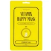 KOCOSTAR Vitamin Happy Mask - kosteuttava kangasnaamio 1 kpl