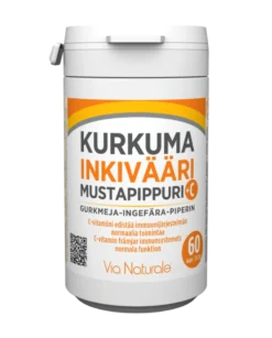 Kurkuma Inkivääri-Mustapippuri + C 60 kaps.