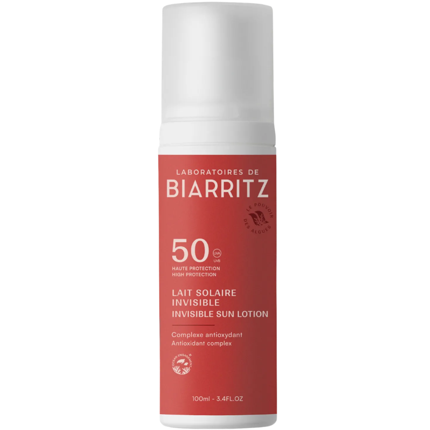 Laboratoires de Biarritz Suncare Invisible Lotion SPF50 - Aurinkovoide 100 ml - erä