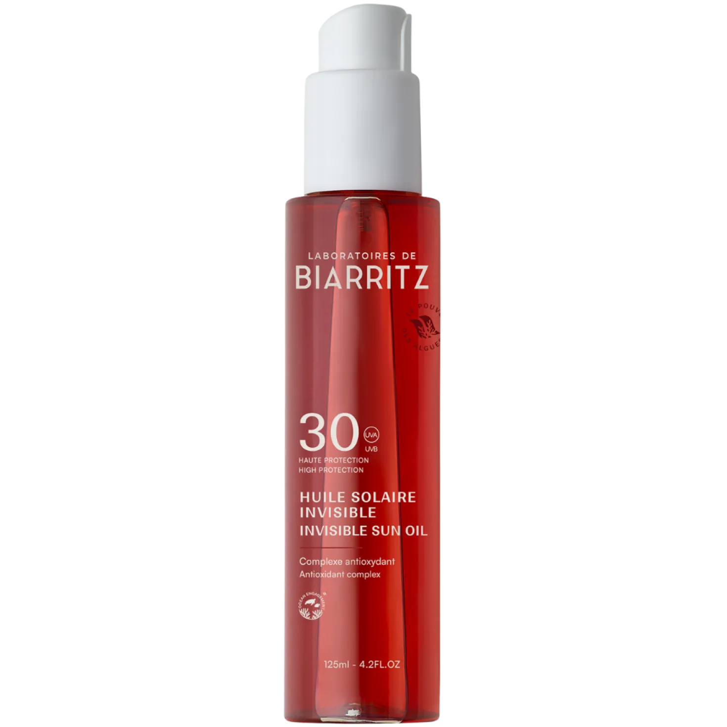 Laboratoires de Biarritz Suncare Invisible Oil SPF30 - Aurinkosuojaöljy 125 ml - erä