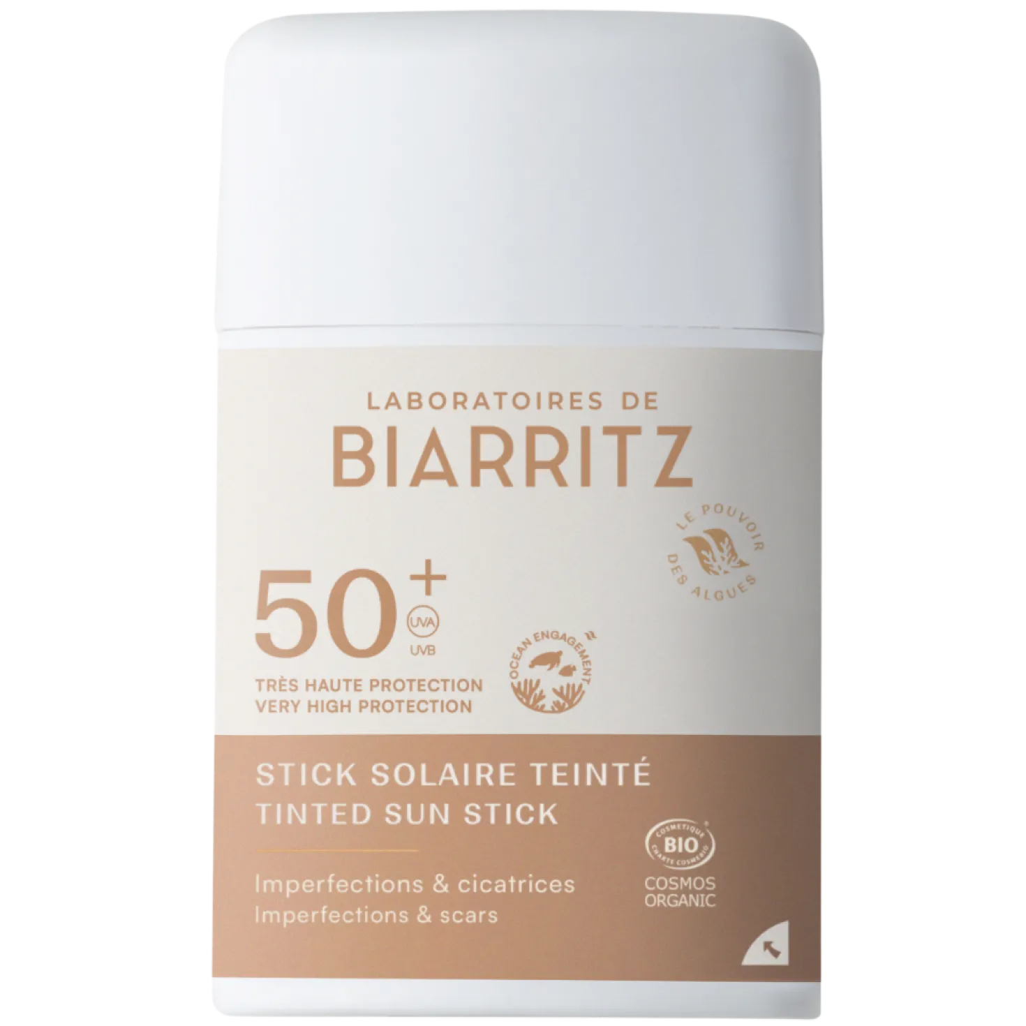 Laboratoires de Biarritz Tinted Suncsreen Stick SPF50+ - Sävytetty Aurinkosuojapuikko 12 g - erä
