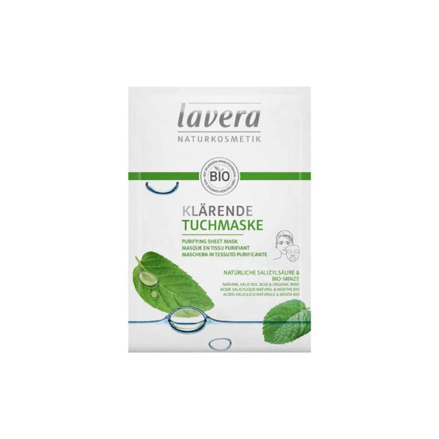Lavera Purifying Sheet Mask Kangasnaamio 21 ml