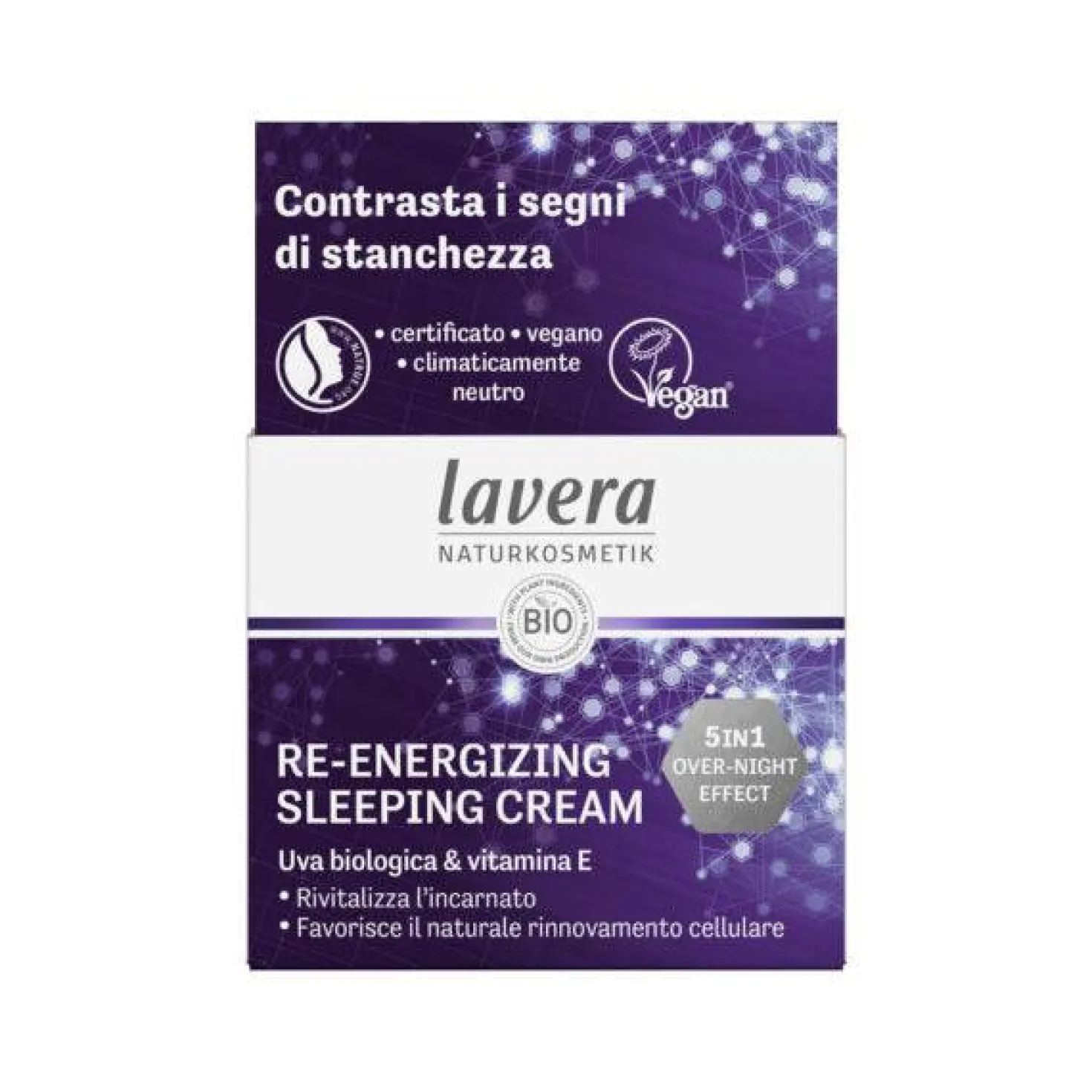 Lavera Re-Energizing Sleeping Cream - Yövoide 50 ml