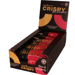 Leader Promour Crispy Choco & Rasberry - Proteiinipatukka 18 x 45 g TUKKUPAKKAUS - Päiväys 01/2027
