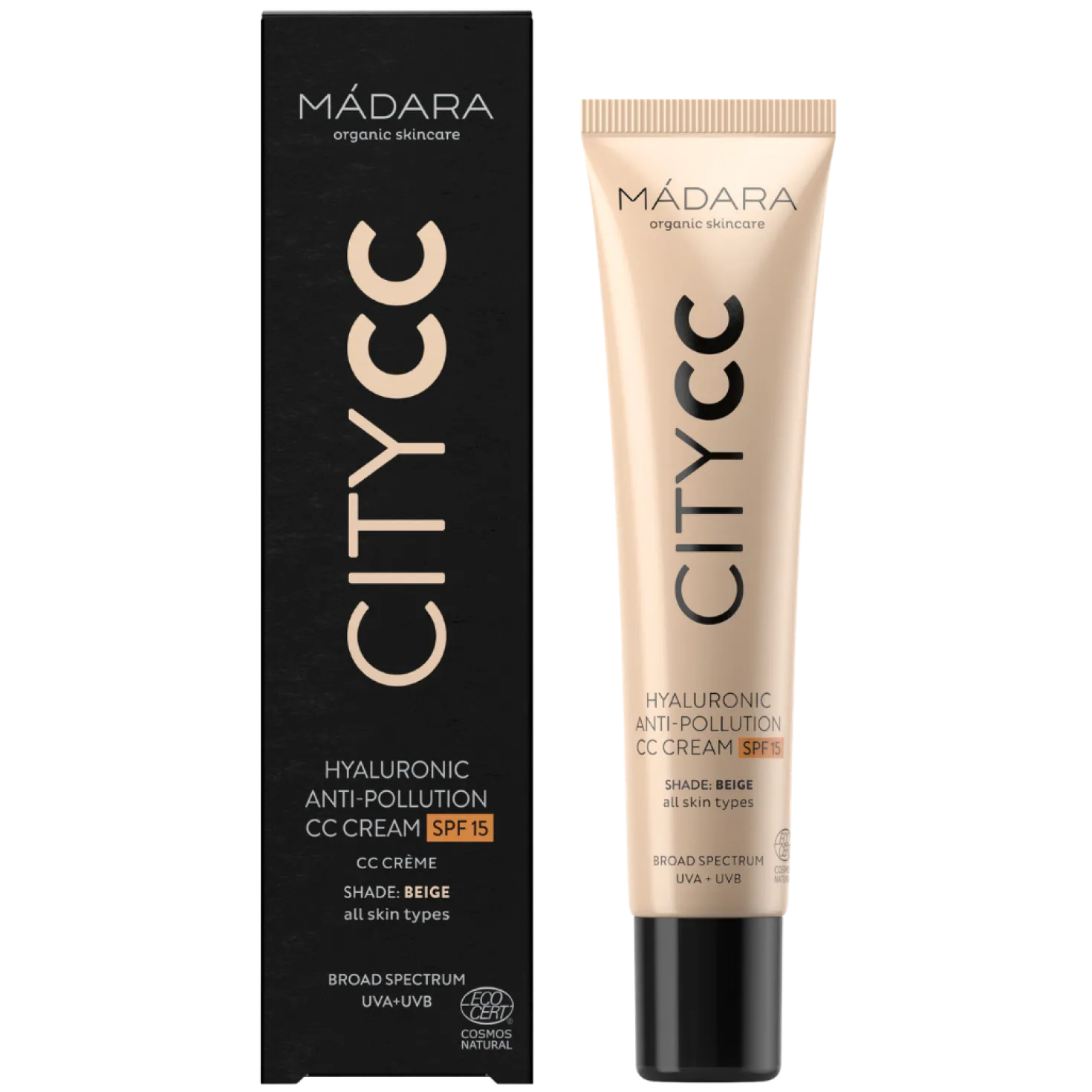 Madara Hyaluronic Anti-Pollution CC Cream SPF15 - Beige - 40 ml