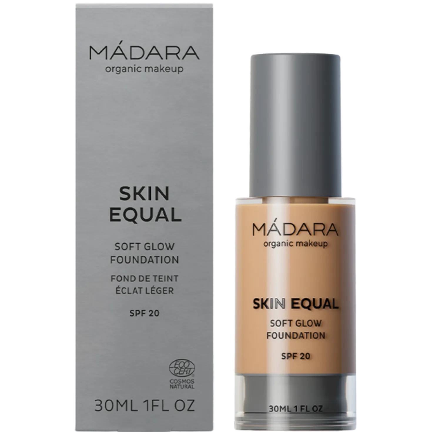 Madara Skin Equal Soft Glow Foundation - Heleyttävä meikkivoide SPF20 Sand 40