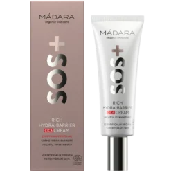 Madara SOS Hydration Rich Hydra-Barrier Cica Cream - Täyteläinen kasvovoide 40 ml - uudistuu