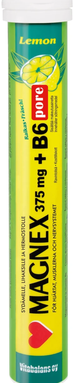 Magnex 375 mg + B6 Pore 20 poretabl.