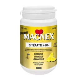 Magnex Sitraatti + B6 Purutabletti 100 tabl. - Sitruunan makuinen