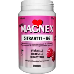 Magnex Sitraatti + B6 - Vadelma 100 purutabl.