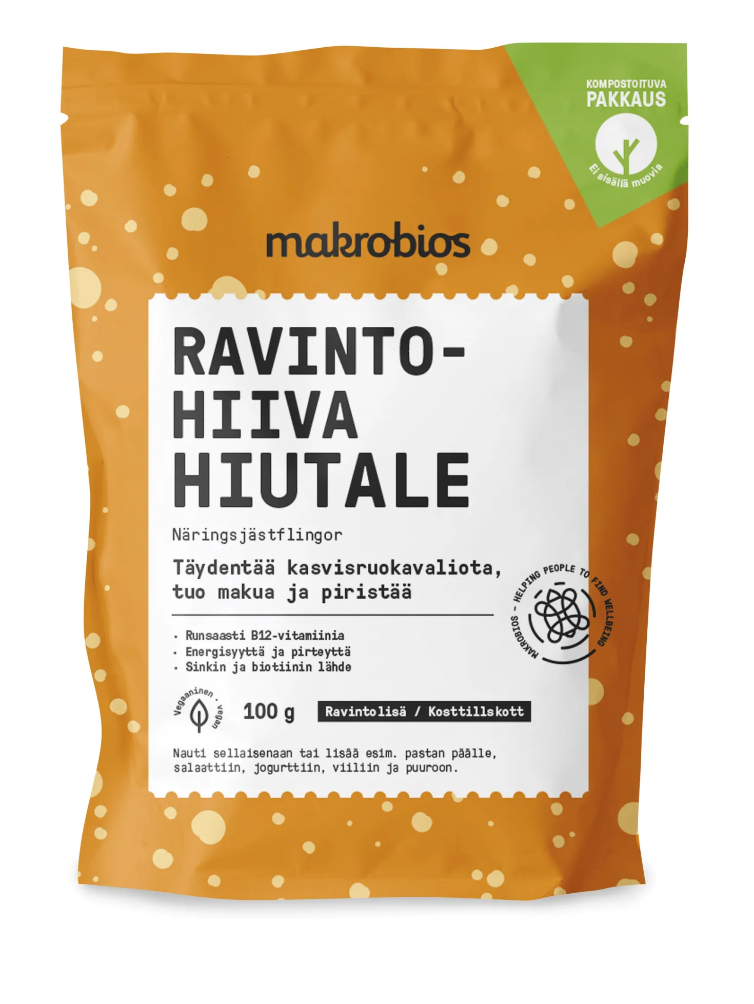 Makrobios Ravintohiivahiutale 100 g