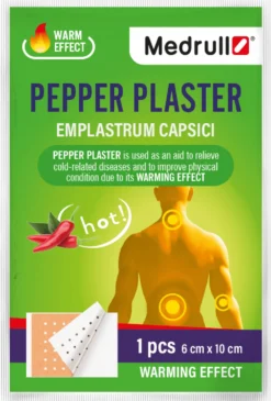 Medrull Pepper Plaster 6 cm x 10 cm - Pippurilaastari 1 kpl - erä