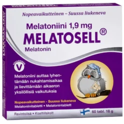 Melatosell - Melatoniini 1,9 mg 60 tabl.