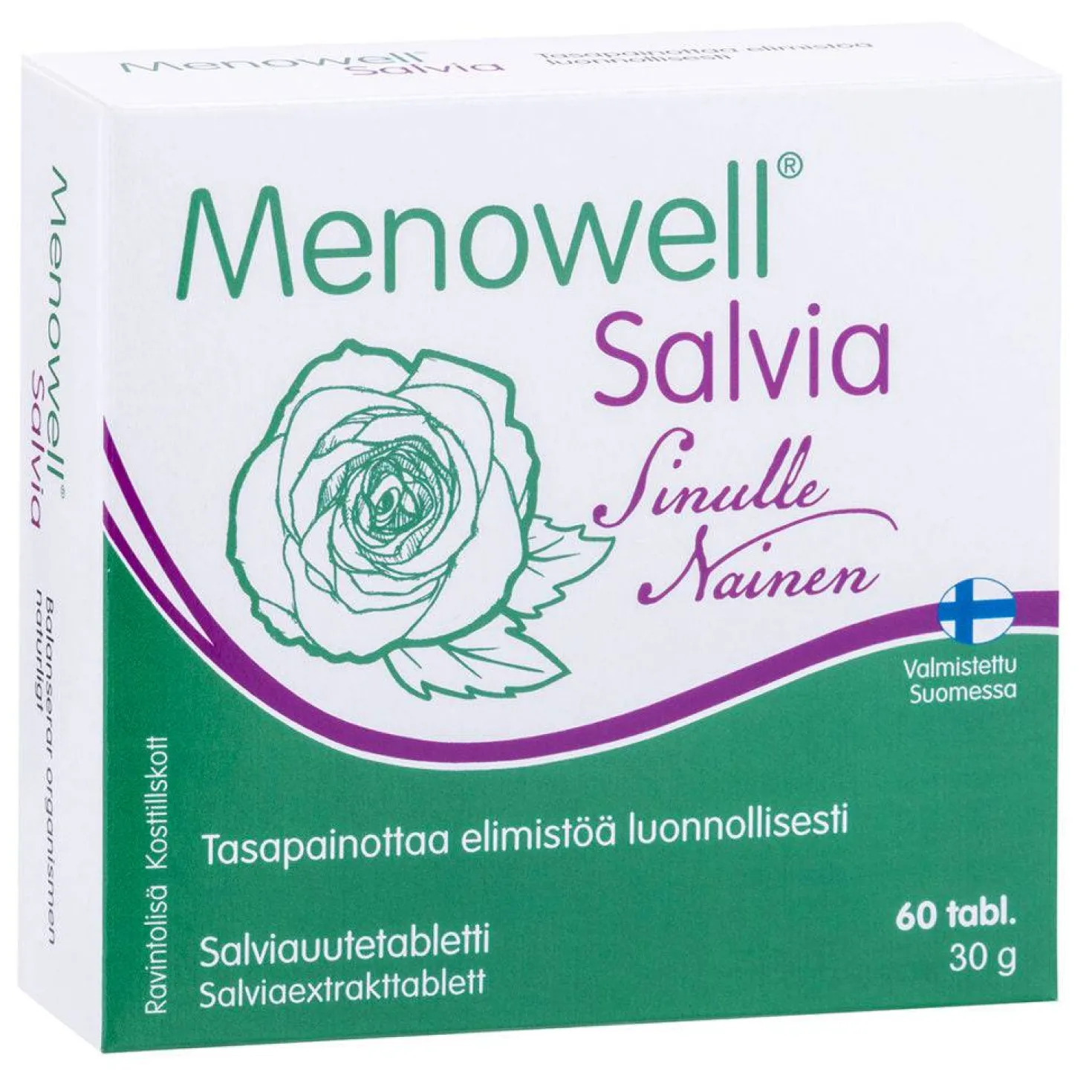 Menowell Salvia - Salviauutetabletti 60 tabl.
