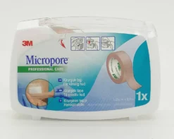 Micropore Kuituteippi Ruskea 1,25 cm x 9,1 m
