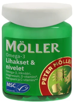 Möller Omega-3 Lihakset & Nivelet 60 kaps.