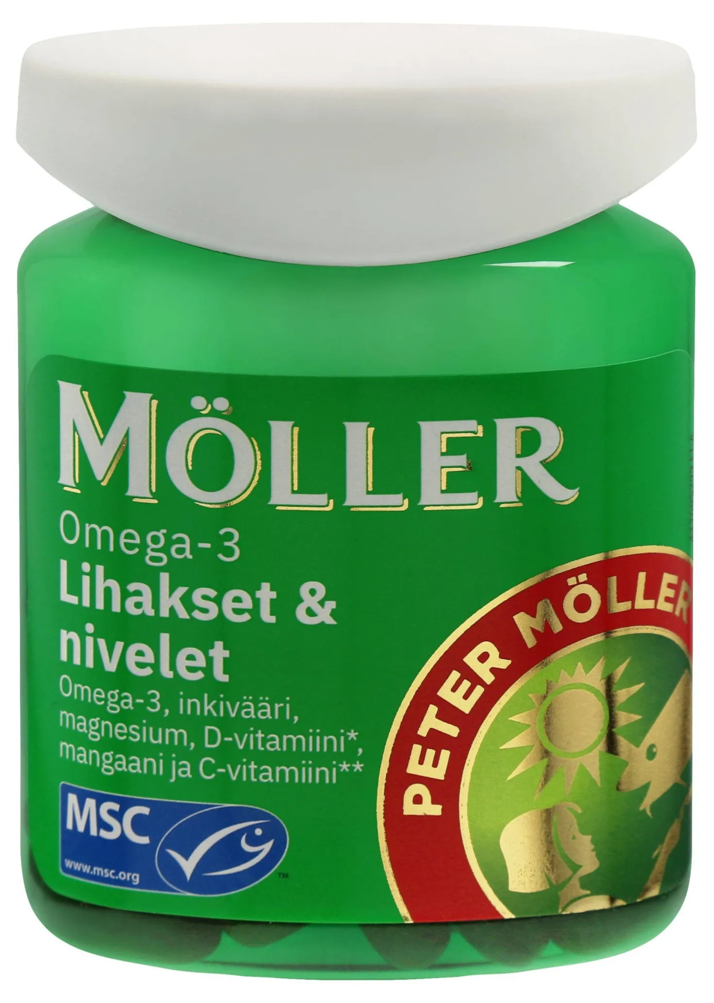 Möller Omega-3 Lihakset & Nivelet 60 kaps.