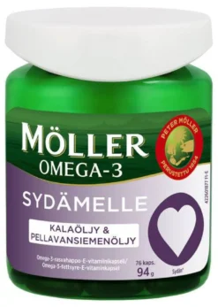 Möller Omega-3 Sydämelle 76 kaps.