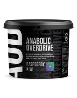 M-Nutrition Anabolic Overdrive Raspberry & Kiwi - Vadelman ja kiivin makuinen palautusjuomajauhe 2 kg