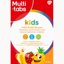 Multi-tabs kids Tutti Frutti Monivitamiini 90 purutablettia