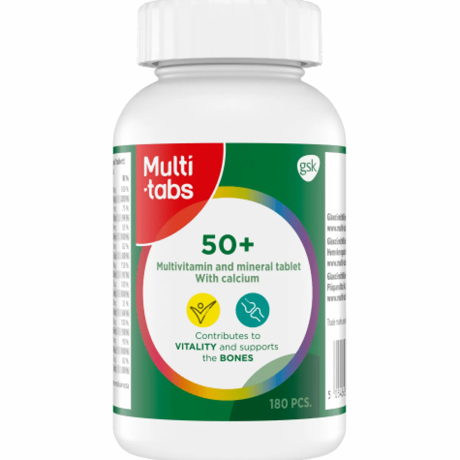 Multi-tabs 50+ Monivitamiini+ Kalsium 100 tabl.