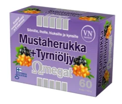 Mustaherukka + Tyrniöljy Omegat 60 kaps.