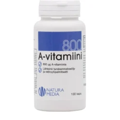Natura Media A-vitamiini 800 µg 100 kaps.