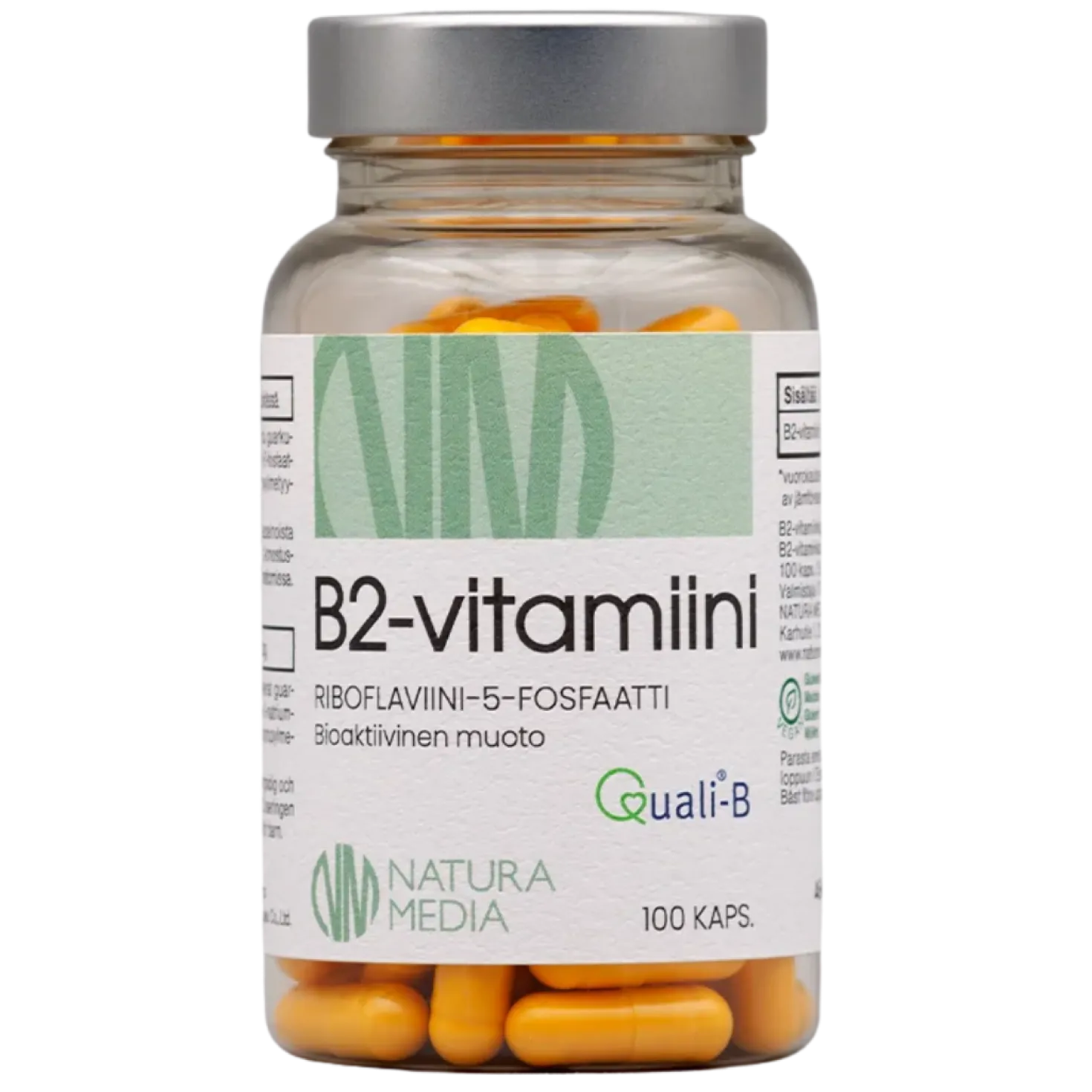Natura Media B2-vitamiini 33 mg 100 kaps.