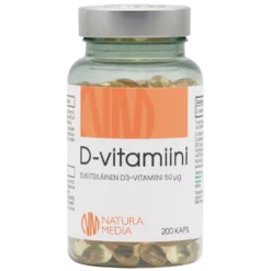 Natura Media D3-vitamiini 50 µg 200 kaps.