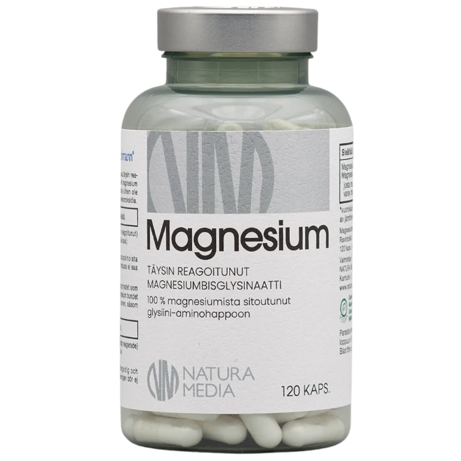 Natura Media Magnesium Bisglysinaatti 120 kaps.