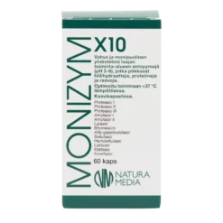 Natura Media Monizym X10 60 kaps. - toimituskatko toistaiseksi