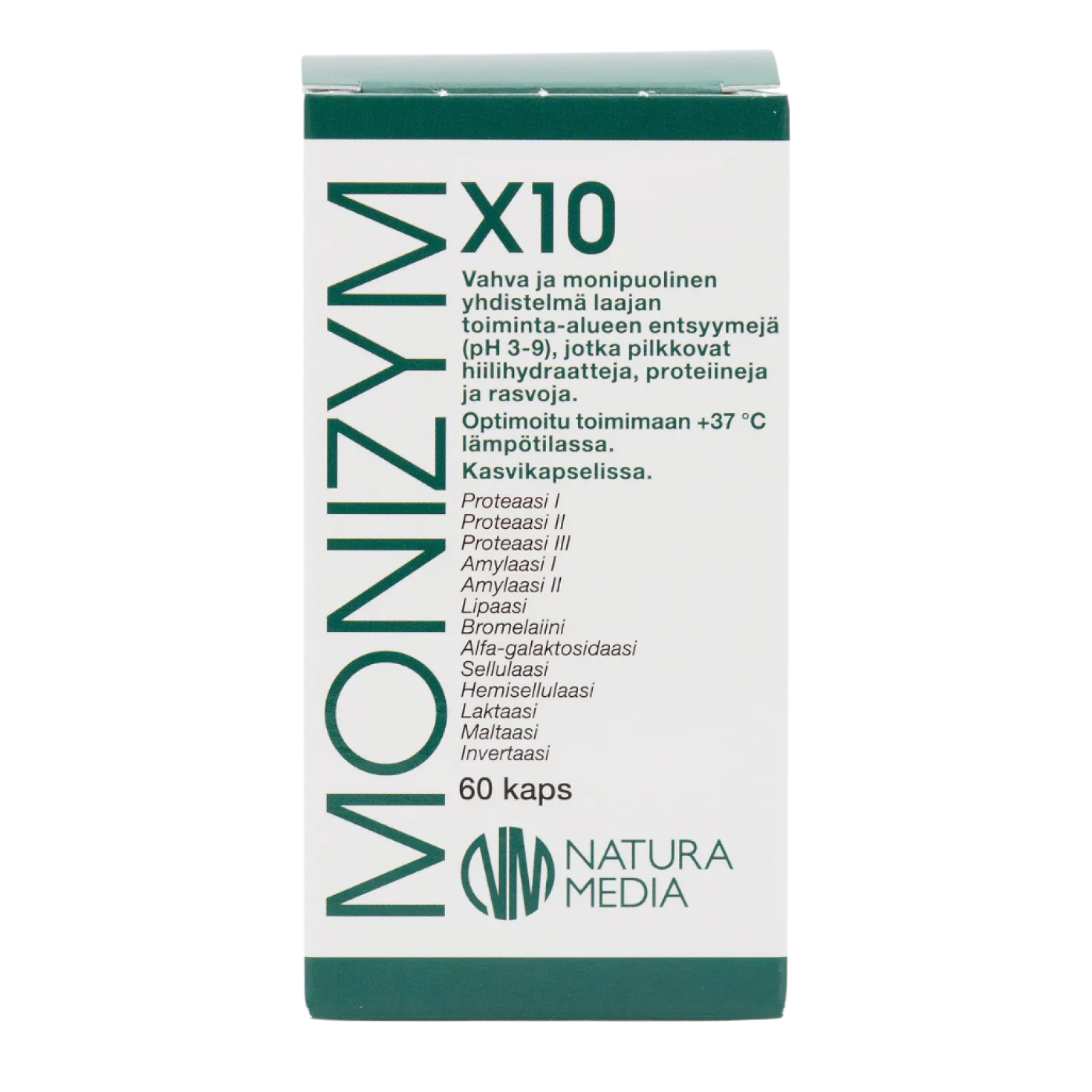 Natura Media Monizym X10 60 kaps. - toimituskatko toistaiseksi