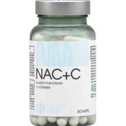 Natura Media NAC+C - N-asetyylikysteiini 80 kaps.