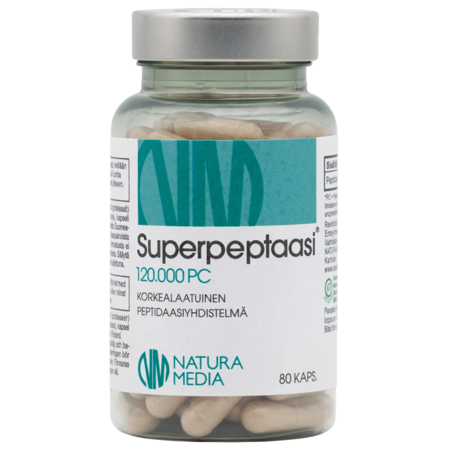 Natura Media Superpeptaasi 80 kaps.