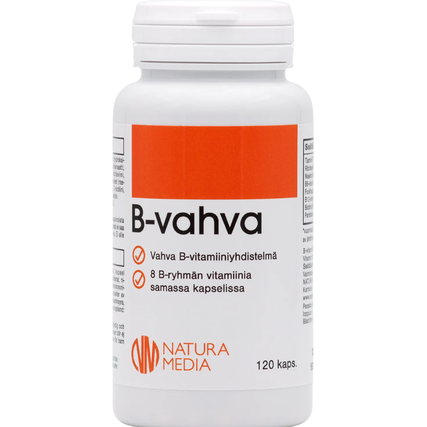 Natura Media VAHVA B-Vitamiiniyhdistelmä 120 kaps.