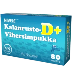 Nivele Kalanrusto-Vihersimpukka D+ 80 kaps.