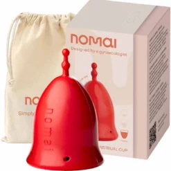 Nomai Kuukuppi Punainen Heavy (L-koko) - kohtalaiseen / runsaaseen vuotoon 1 kpl