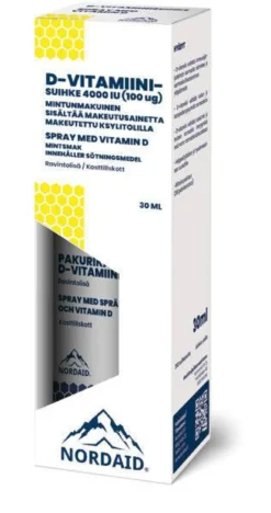 Nordaid D3-vitamiinisuihke 100 µg 30 ml