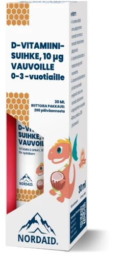 Nordaid D-Vitamiinisuihke 10 µg - Vauvoille (0-3 v) 30 ml