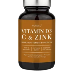 Nordbo D3, C-vitamin & Zinc 90 kaps.