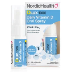 Nordic Health Dlux 1000 Daily Vitamin D Oral Spray - D3-Vitamiinisuusuihke 25 µg 15 ml
